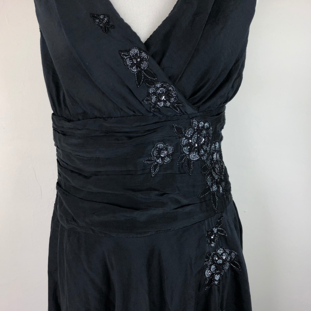 Monsoon Women's US Size 10 Dress Silk Blend Black - Picture 4 of 8